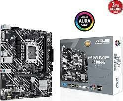 ASUS PRIME H610M-E-CSM INTEL H610 LGA1700 DDR5 5600 DP HDMI VGA ÇİFT M2 USB3.2 AURA MATX RGB MATX ÜCRETSİZ UZAKTAN YÖNETİM YAZILIMI ASUS 5X PROTECTION III