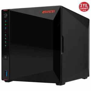 ASUSTOR AS5304T INTEL J4105 4 YUVALI (4X22TB DESTEĞİ) 4GB DDR4(8GB RAM DESTEĞİ) 2.5GBE X2 USB 3.2 X3