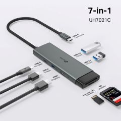 UH7021C USB Type-C 7'si 1 arada Hub