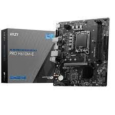 MSI MB PRO H610M-E SOKET 1700 DDR5 5600MHZ(OC) HDMI VGA M.2 USB3.2 1x 1G LAN mATX
