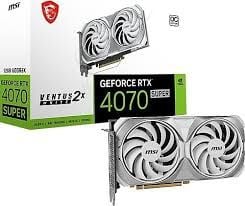 MSI VGA GEFORCE RTX 4070 SUPER 12G VENTUS 2X WHITE OC RTX4070S 12GB GDDR6X 192B DX12 PCIE 4.0 X16 (3XDP 1XHDMI)