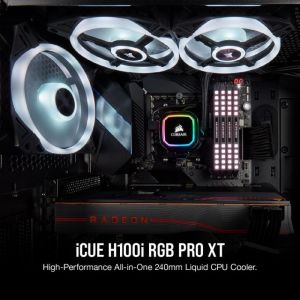 CORSAIR CW-9060043-WW ICUE H100I RGB PRO XT 240 MM SIVI ISLEMCI SOGUTUCU (INTEL 1200 1150 1151 1155 1156 1366 2011 2066 / AMD AM4 AM