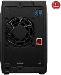 ASUSTOR AS3302T V2 REALTEK RTD1619B 2 YUVALI 4X22TB DESTEĞİ 2GB DDR4 2.5GbE x1 USB 3.2 x3