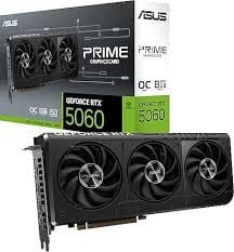 ASUS PRIME-RTX5060-O8G-NVIDIA-GEFORCE-RTX 5060-8GB GDDR7-128bit--HDMI-3xDP-DLSS3 EKRAN KARTI