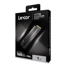LEXAR SSD NM790 1TB HIGH SPEED PCIe GEN 4X4 M.2 NVMe UP TO 7400 MB/S READ AND 6500 MB/S WRITE WITH HEATSINK LNM790X001T-RN9NG