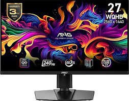 MSI 26.5 MAG 271QPX QD-OLED E2 2560x1440 (WQHD) 16:9 FLAT 240HZ 0.03MS FREESYNC GAMING MONITOR