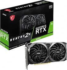 MSI VGA GEFORCE RTX 3050 VENTUS 2X E 6G OC RTX3050 6GB GDDR6 96B DX12 PCIE 4.0 X8 (1XDP 2XHDMI)