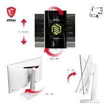 MSI 27 MAG 274URFW FLAT RAPID IPS 3840x2160 (UHD) 16:9 160HZ 1MS G-SYNC COMPATIBLE PIVOT GAMING MONITOR