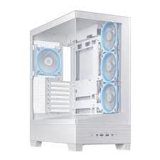 ASUS A31 PLUS M-ATX KASA, GİZLİ KONNEKTÖR DESTEKLİ, 360 MM RADYATÖR VE 380 MM EKRAN KARTI UYUMLU, 4 ARGB FANLI KASA BEYAZ