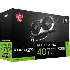 MSI VGA GEFORCE RTX 4070 TI SUPER 16G VENTUS 2X WHITE OC RTX4070 TI SUPER 16GB GDDR6X 192B DX12 PCIE 4.0 X16 (3XDP 1XHDMI)