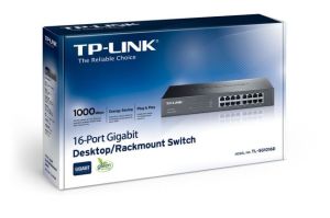 TP-LINK TL-SG1016D 16 PORT GIGABIT MASAÜSTÜ / RACKMOUNT SWITCH