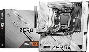 MSI MB B650M PROJECT ZERO AM5 DDR5 7600MHZ(OC) HDMI DP M.2 USB3.2 2.5G LAN WI-FI 6E mATX