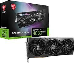 MSI VGA GEFORCE RTX 4080 SUPER 16G GAMING X SLIM RTX4080S 16GB GDDR6X 256B DX12 PCIE 4.0 X16 (3XDP 1XHDMI)