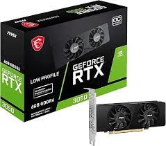 MSI VGA GEFORCE RTX 3050 LP 6G OC RTX3050 6GB GDDR6 96B DX12 PCIE 4.0 X8 (1XDP 2XHDMI)