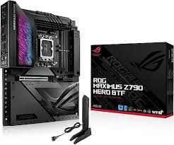 ASUS ROG MAXIMUS Z790 HERO BTF INTEL Z790 LGA1700 DDR5 8000 2xUSB4Thunderbolt HDMI 5x M2 USB3.2 WiFi 7 + BT AURA RGB 2.5Gbit LAN ATX Anakart Arkasına Konumlandırılan Kablo Bağlantıları Asus A21 Kasalarla Uyumlu