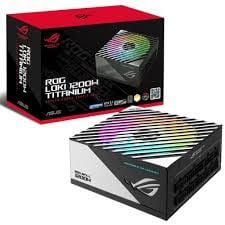 ASUS ROG-LOKI-1200T-SFX-L-GAMING MODÜLER ATX 3.0 UYUMLU 120MM PWM ARGB FAN PCIe 5.0 10 YIL GARANTI