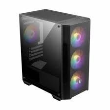 MSI MAG FORGE M100A Akrilik yan panel 3x120mm 1x120mm Auto RGB Fan mATX Gaming Bilgisayar Kasası