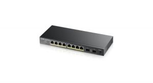 ZYXEL GS1100-10HP 8 PORT 10/100/1000 Mbps 2 SFP PORT YÖNETİLEMEZ POE SWITCH