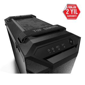 ASUS TUF GAMING GT501 RGB FANLI TEMPERLİ CAM USB 3.1 ATX/EATX OYUNCU KASASI