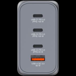 32204 GNC-200 GaN Charger 200W 2xUSB-C PD 100W / 1 x USB-C PD 65W/ 1 x USB