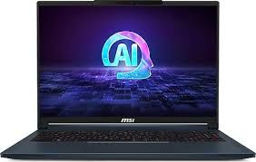 MSI NB STEALTH 18 AI STUDIO A1VHG-035TR ULTRA 9 185H 32GB DDR5 RTX4080 GDDR6 12GB 2TB SSD 18.0 UHD+ 120Hz W11 HOME