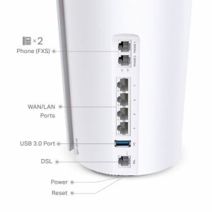 TP-LINK DECO X73-DSL 5400 MBPS EV WI-FI 6 SISTEMI (3-PACK)