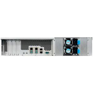 ASUSTOR AS7112RDX INTEL E-2224 12 YUVALI (12X20TB DESTEĞİ) 8GB DDR4 ECC(128GB RAM DESTEĞİ) M.2 X2 1GBE X4 PCIE X3 USB 3.2 X6 PSU X2