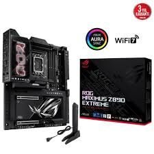 ASUS MB ROG MAXIMUS Z890 EXTREME INTEL Z890 LGA1851 DDR5 8800 HDMI 2XTHUNDERBOLT 5 6X M2 USB3.2 WIFI 7 + BT AURA RGB 10GBİT + 2.5GBIT LAN ATX 24+1+2+2 GÜÇ AŞAMALARI THUNDERBOLT 5 LCD EKRAN