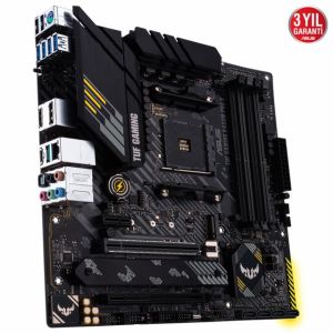 ASUS TUF GAMING B450M-PRO S AMD B450 AM4 DDR4 4400 HDMI DVI Çift M2 USB3.1 AURA RGB mATX