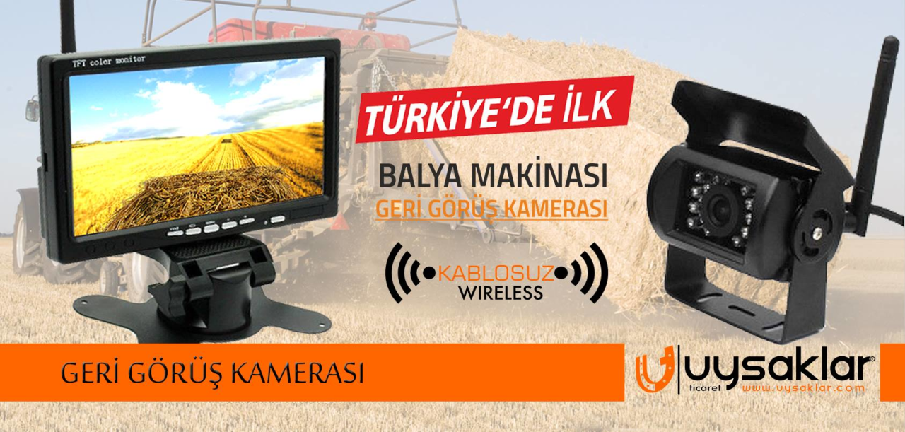 Balya makinası geri görüş kamerası