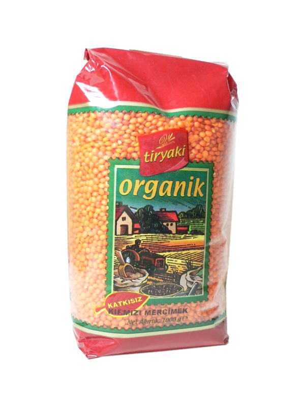 ORGANİK KIRMIZI TOP MERCİMEK 1KG.