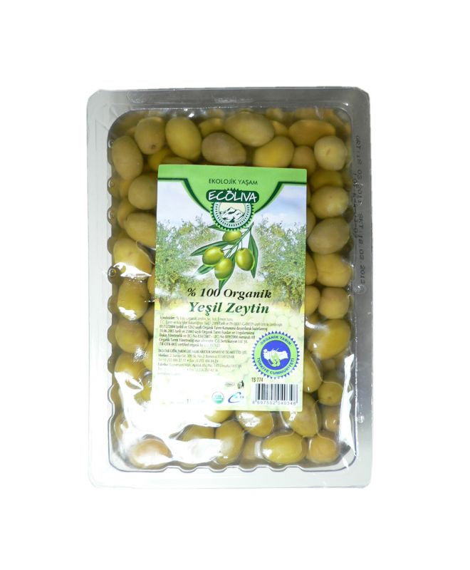 ORGANİK YAĞLI YEŞİL ZEYTİN 1000GR VAKUMLU