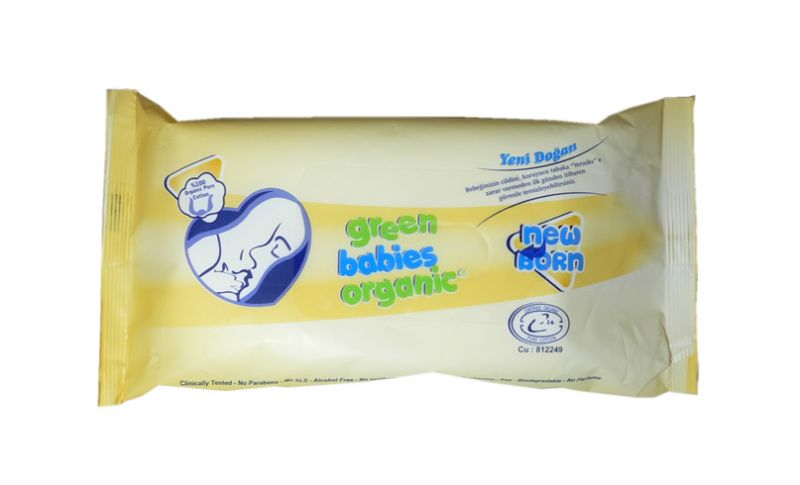 GREEN BABIES ORGANIC YENİ DOĞAN ISLAK HAVLU