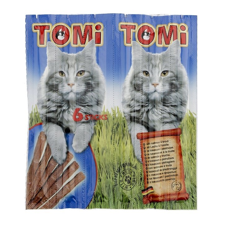 Tomi Somonlu Alabalıklı Stick Kedi Ödülü 6 Stick