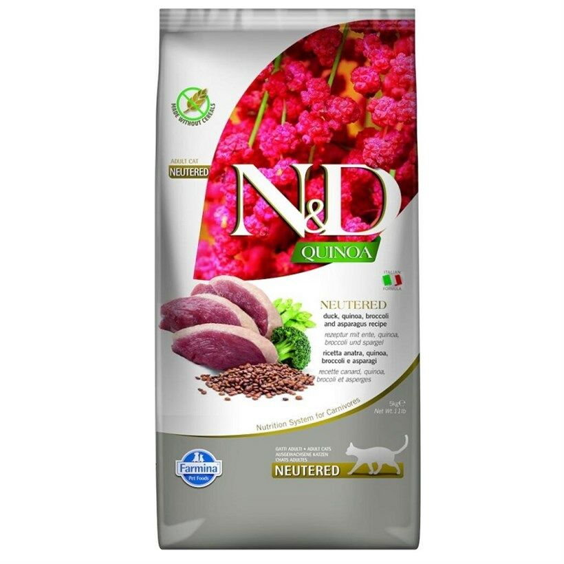 N&D Quinoa Ördekli Kısır Kedi Maması 5 Kg