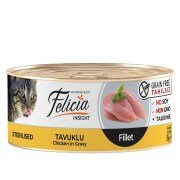 Felicia Tahılsız Kısırlaştırılmış Tavuklu Fileto Kedi Konservesi 85gr
