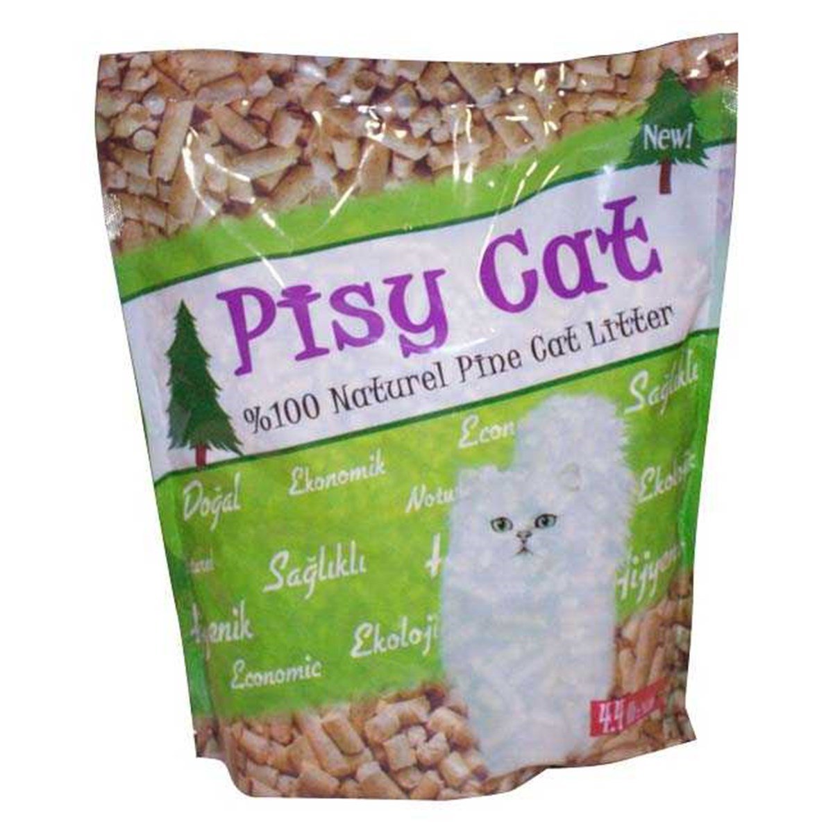 PisyCat Doğal Çam Ağacı Kedi Kumu  5 LT/3 Kg