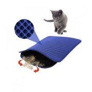 Pet Pretty Elekli Kedi Tuvalet Önü Paspası 60 x 45 cm LACİVERT