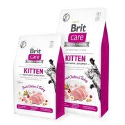 Brit Care Tahılsız  Tavuklu Hindili Yavru Kedi Maması 400+400gr