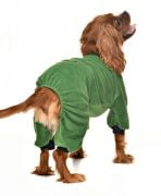 Küçük ve Orta Irk Köpek Pijama Polar Tulum - Zendaya - Köpek Kıyafeti