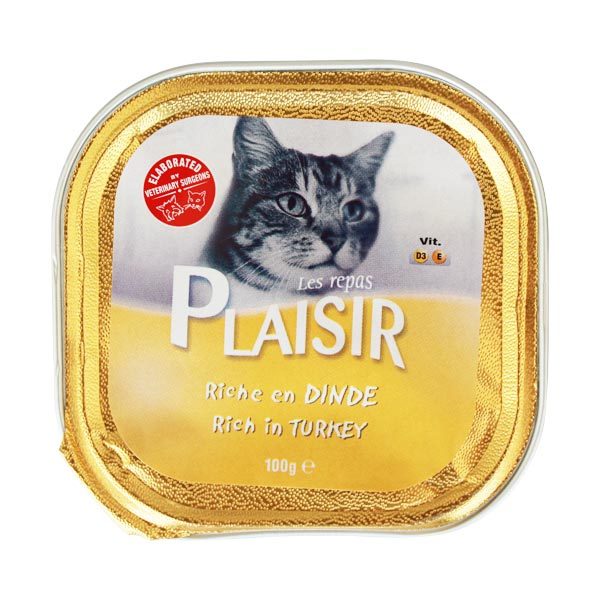 Plaısır Ezme Yetişkin Kedi Konservesi Hindili 100 Gr