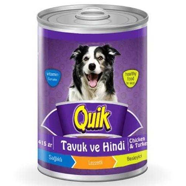 Quik Tavuk ve Hindili Köpek Konservesi 415 Gr