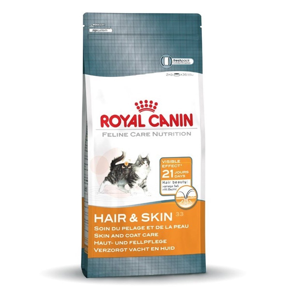 Royal Canin Hair Skin Hassas Tüylü Kediler İçin Mama 2 Kg