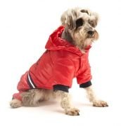 Paçalı Köpek Mont - Baseball Kırmızı - Köpek Kıyafetleri