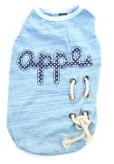 Köpek Küçük ve Orta Irk T-shirt Apple Mavi