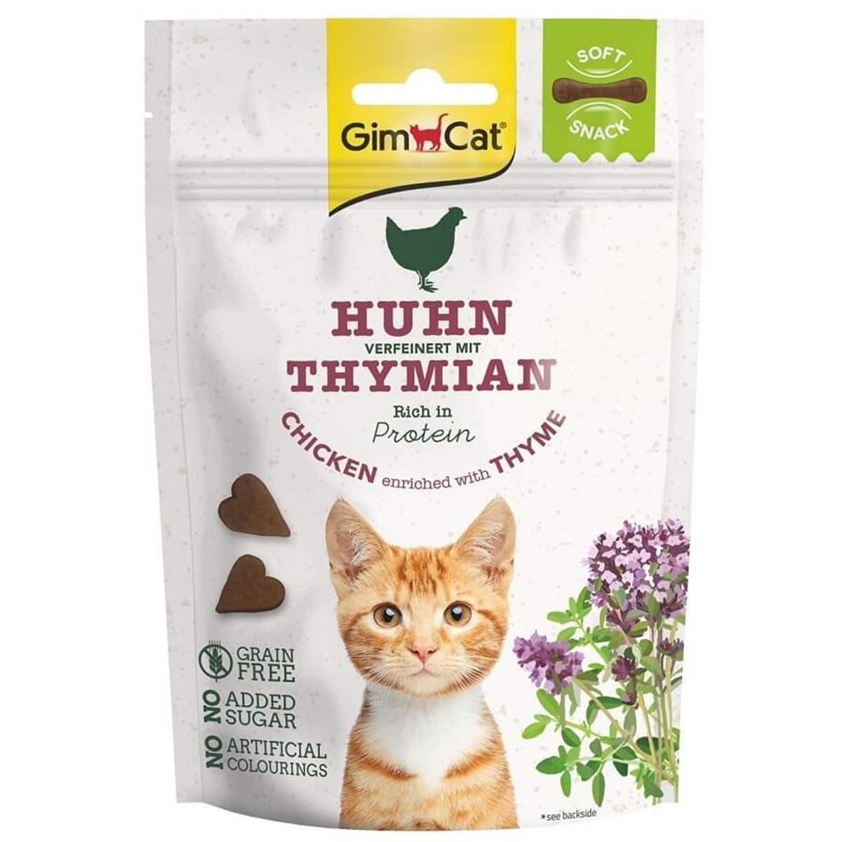 GimCat Snacks Soft Tavuk ve Kekikli Kedi Ödülü 60gr