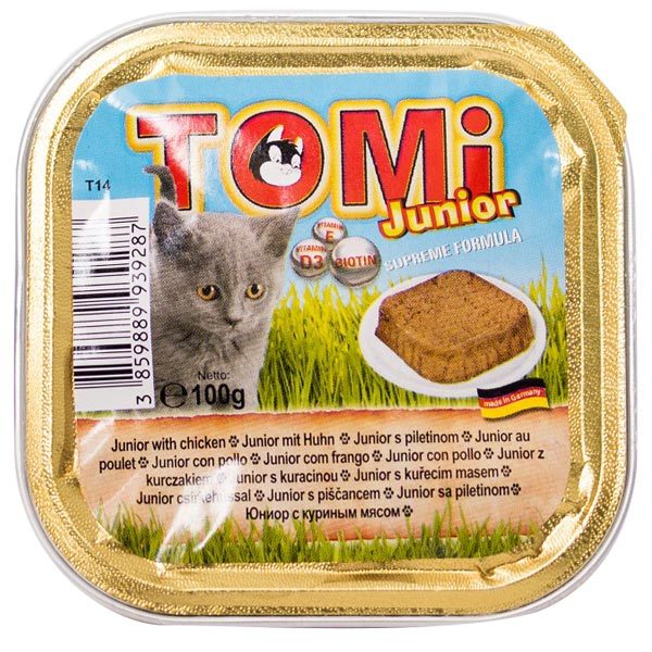 Tomi Junior Tavuklu Pate Yavru Kedi Yaş Maması 100 Gr