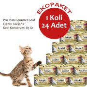 ProPlan Gourmet Gold Ciğerli Tavşanlı Kedi Konservesi 85 Gr 24 Lü