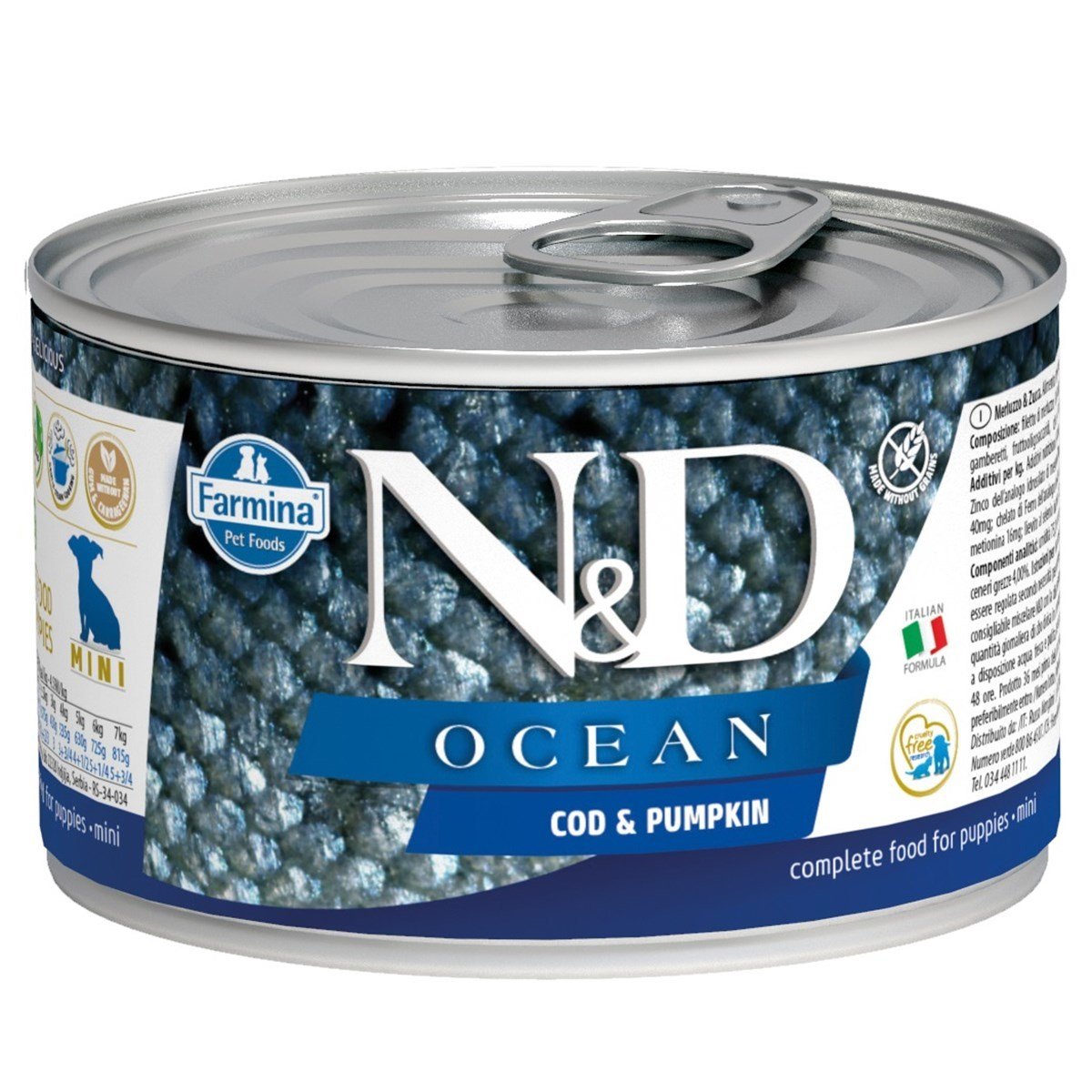 N&D Mini Ocean Morina Balıklı Yavru Köpek Konservesi 140 GR