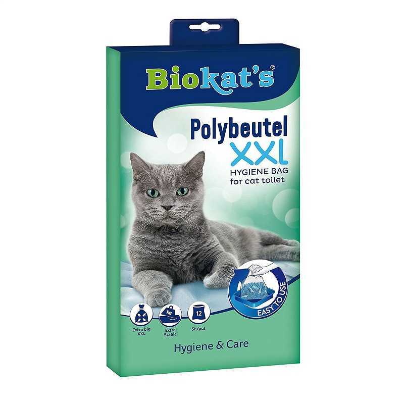 Biokats Kedi Kumu Hijyen Torbası 2XL 55x45 cm 12 adet